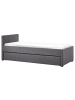 Beliani Tagesbett MARMANDE in Grau - (W) 96 x (H) 82 x (L) 214 cm