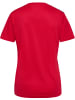 Hummel Hummel T-Shirt Hmlauthentic Multisport Damen Atmungsaktiv Schnelltrocknend in TRUE RED