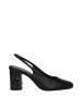 Max Mara Schwarz Leder High Absatz Pumps