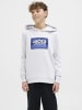 JACK & JONES Junior Kapuzenpullover in White Melange