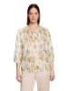 CARTOON Casual-Bluse mit Raffung in Nature/Green
