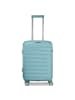 Franky London 4 Rollen Kabinentrolley S 55 cm mit Dehnfalte mint green