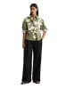 Marc O'Polo Print-Bluse relaxed cropped in Medium Green