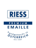 Riess Fleischtopf Smaragd mit Glasdeckel  aus Emaille in Grün