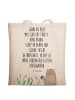 Mr. & Mrs. Panda Tasche Otter Stein mit Spruch in Creme