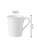 Villeroy & Boch 6er Set Kaffeebecher Cellini 300 ml weiß in weiß