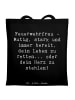 Mr. & Mrs. Panda Tote Bag Spruch Feuerwehrfrau Heldin mit Spruch in Schwarz