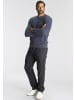 Man's World Rundhalspullover in blau