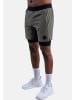 CLN Athletics 2 in 1 Short Rep in dusty olive