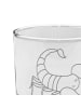 Mr. & Mrs. Panda Gin Glas Sternzeichen Skorpion ohne Spruch in Transparent