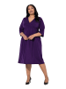 Ulla Popken Kleid in dunkle pflaume