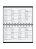 BRUNNEN Wochen-Sichtkalender 755 60 8,7x15,3cm 1 Woche/2 Seiten Leder schwarz ...