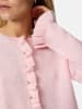 Pieces Strickjacke in Roseate Spoonbill