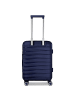 Franky London 4 Rollen Kabinentrolley S 55 cm mit Dehnfalte dark blue