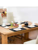 relaxdays 24 teiliges Tischset in Schwarz - (B)45 x (T)30 cm