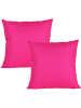 JACK 2er Set Outdoor Kissenhülle 45x45cm Uni in Pink