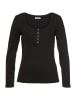 LASCANA Langarmshirt in schwarz