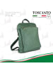Toscanto Leder Cityrucksack Toscanto Tasche hellgrün ca. 30cm