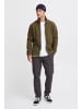 INDICODE Fleecejacke 55648MM Schlichte Basic Fleecejacke mit Stehkragen in Braun