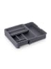 relaxdays Besteckkasten in Dunkelgrau - (B)23,5 x (H)6,5 x (T)31,5 cm