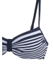 LASCANA Bügel-Bikini-Top in marine-weiß