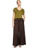 Zero  Stoffhose in Chocolate Plum