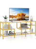 COSTWAY TV-Schrank 147 x 40 x 62 cm in Gold