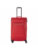 travelite Chios - 4-Rollen-Trolley L 78 cm erw. (schwarz) in rot