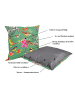 JACK Outdoor Dekokissen Motiv 45x45cm inkl. Füllung Vögel Grün