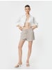 KOTON Shorts in Ekru Gestreift