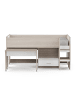 CALICOSY Kombibett NANO in Helles - (W) 120,9  x (H) 103,3  x (L) 204,5  cm
