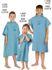 normani Kinder Badeponcho aus schnelltrocknendem Mikrofaser in Blau