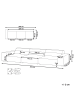 Beliani 3-Sitzer Sofa HELLNAR in Grau - (W) 364 x (H) 70 x (L) 126 cm