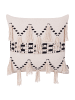 Beliani 2er-Set Dekokissen THONDI in Beige/Schwarz