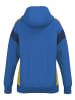 erima Damen Trainingsjacke mit Kapuze in new royal/gelb