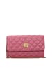 Versace Pink Leder Clutch Tasche