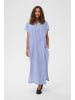 CULTURE Kleid CUarletty Loose fit in Powder Blue/Gardenia Stripe