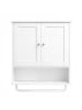 VASAGLE Hängeschrank Siren in Weiß - (B)56 x (H)60 x (T)20 cm