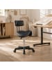 SONGMICS Arbeitshocker Activo in Schwarz - (B)56 x (H)82.5x (T)56 cm