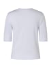 More & More figurbetonter Halbarmpullover in white