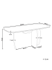 Beliani Esszimmertisch TRAVERS in Braun - (W) 90 x (H) 76 x (L) 180 cm
