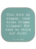 Mr. & Mrs. Panda Glas-Untersetzer Spruch Vokale und musikalische... in Meeresbrise