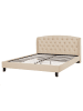 Beliani Doppelbett BORDEAUX in Beige/Braun - (W) 169 x (H) 106 x (L) 221 cm
