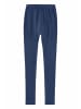 Hessnatur Hessnatur Leggings aus Bio-Merinowolle mit Seide in graphitblau