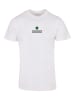 F4NT4STIC T-Shirt Happy New Year Pixel Kleeblatt in weiß