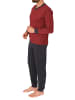 NORMANN Pyjama langarm print - 74986 in rot
