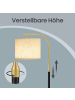 VASAGLE Stehlampe Lusia in Schwarz - (B)30 x (H)(150-175) x (T)30 cm