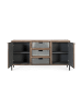 Giner y Colomer Sideboard aus Akazienholz und Metall 160 cm in Bronze