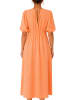 Reichstadt Damen Relaxed Fit Sommerkleid Musselin in Orange