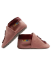 Yalion Baby Krabbelschuhe aus Leder mit rutschfester Sohle – Rosa mit Fuchs-Muster